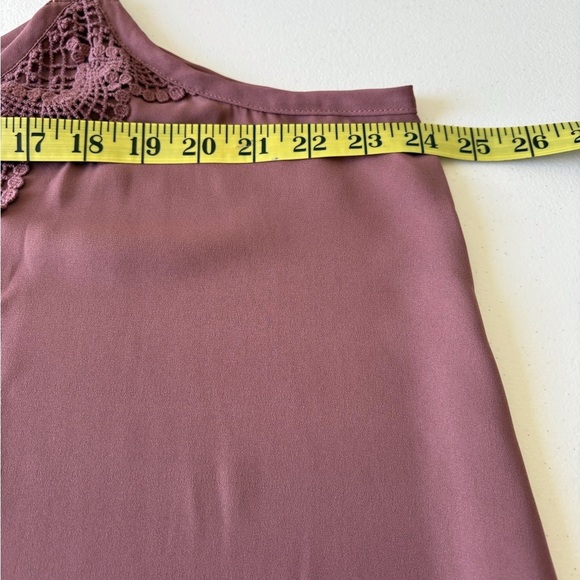 Torrid Crochet V Neck Mauve Size 2X Adjustable Straps Top - Picture 7 of 11